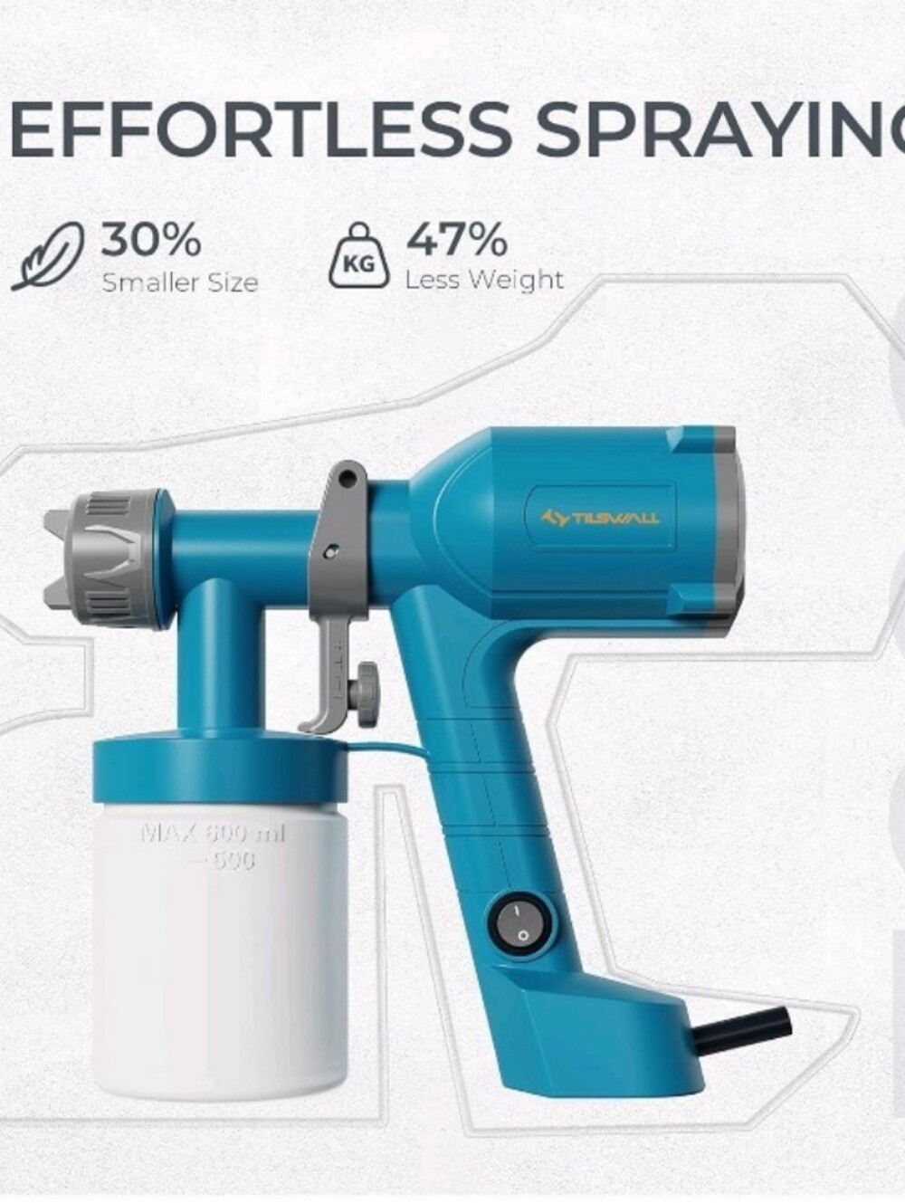 Paint Sprayer 450mL/min 120 In din-s 500W Blue TILSWALL Dreamer 400 BRAND-NEW